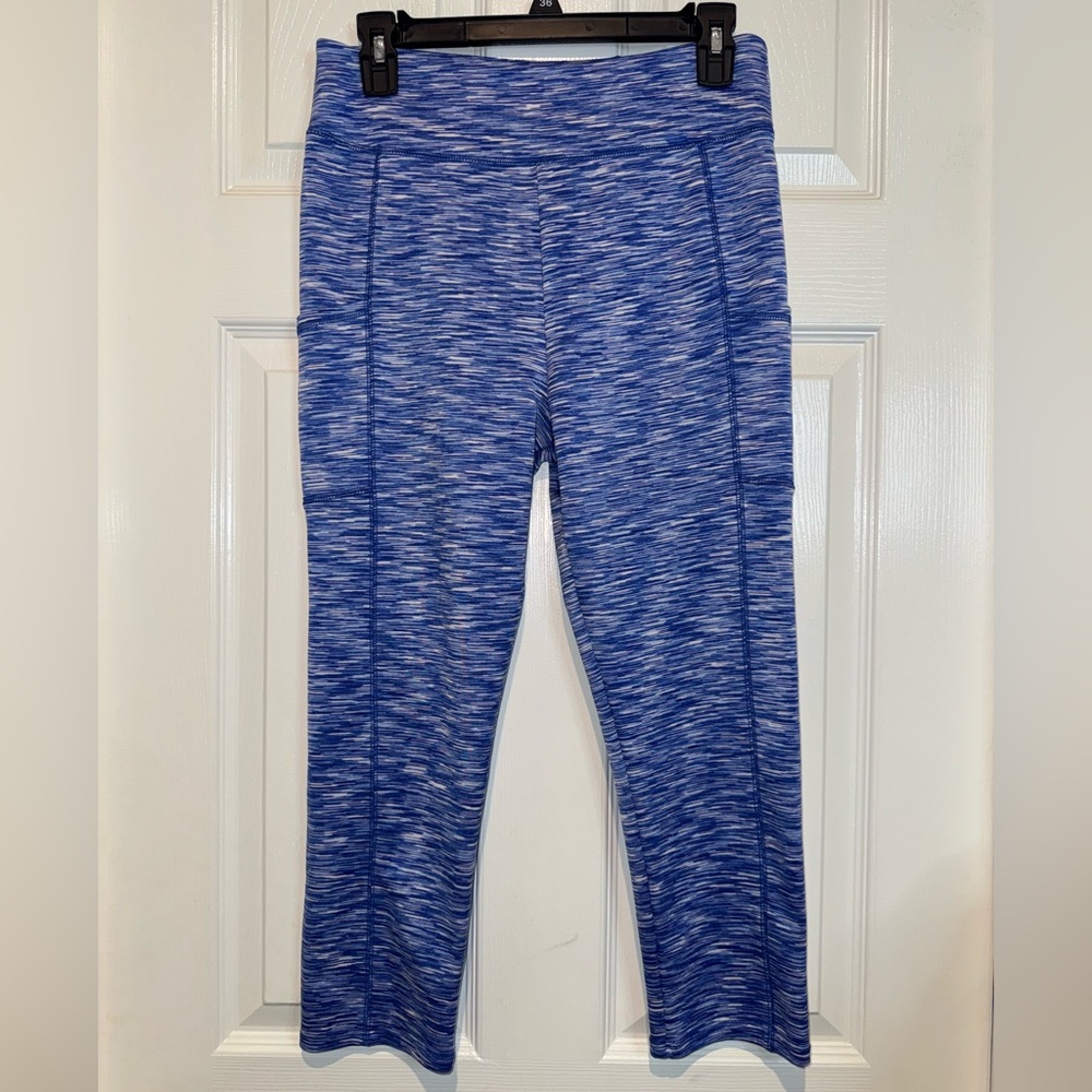 J. Crew Blue Patterned Leggings. Size M